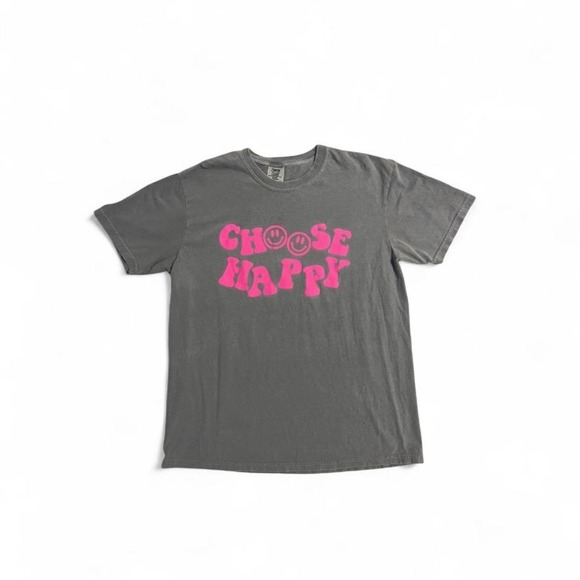 Tops - Graphic Tee "Choose Happy"‎ Womens Medium